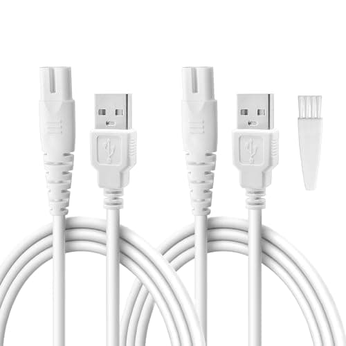 2 Pack Replacement Charger Cable for Electric Callus Remover for Feet Compatible with Pritech Callus Remover BCM1138 Electric Foot Callus Remover Adapter USB Cable for Electric Feet Callus Remover