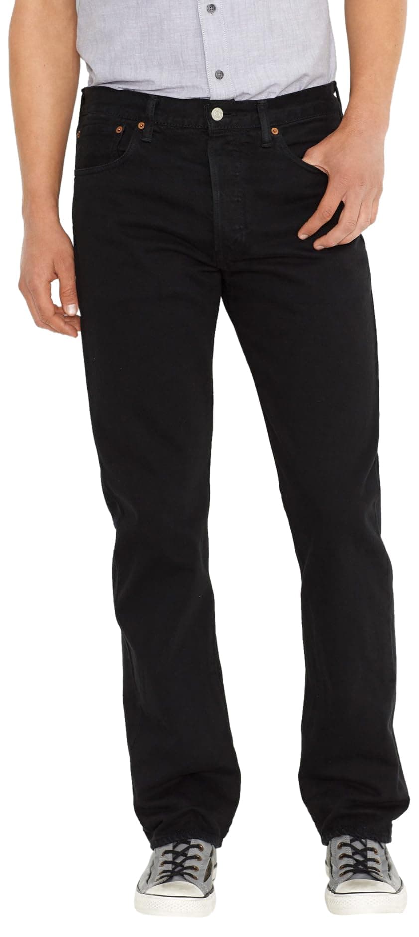 Levi's Men's 501 Original Fit Jeans, Black-Legacy, 38W x 34L