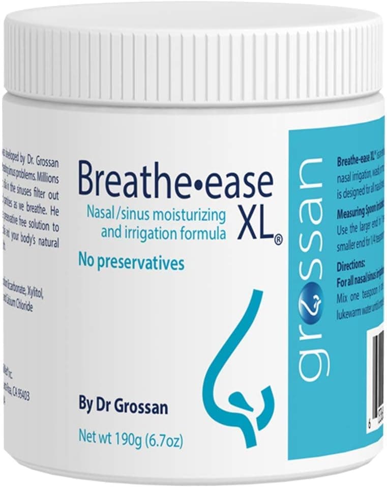 Grossan Breathe-easeXL Nasal/Sinus Irrigation Salt Jar