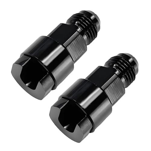 povtii 2 PCS 6AN Male to 38 516 Female EFI Aluminium Quick Connect Disconnect Fuel Rail EFI Fuel Line Fittings Push Connector for Most Cars Universal Car Accessories AN6516
