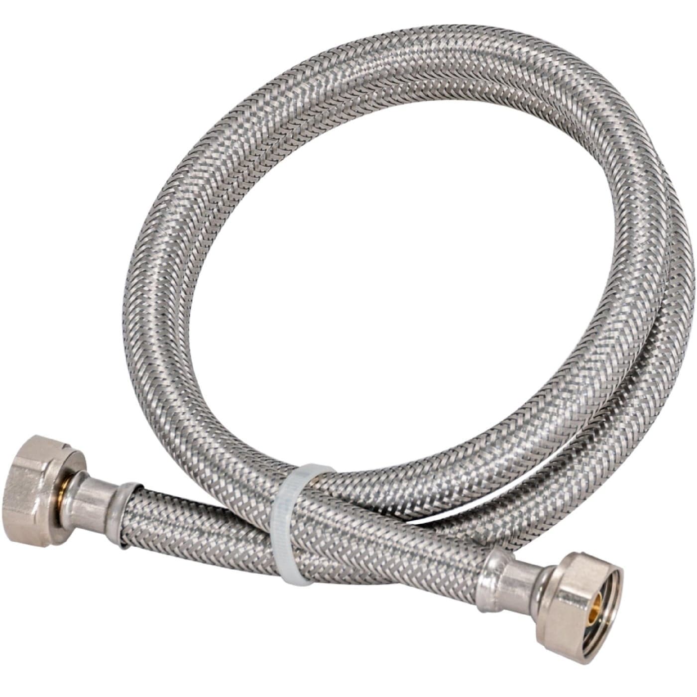 Eastman 48 inch Steel-Flex Faucet Connector, 1/2 Inch FIP x 1/2 Inch FIP, Braided Stainless Steel Faucet Supply Line, 48021