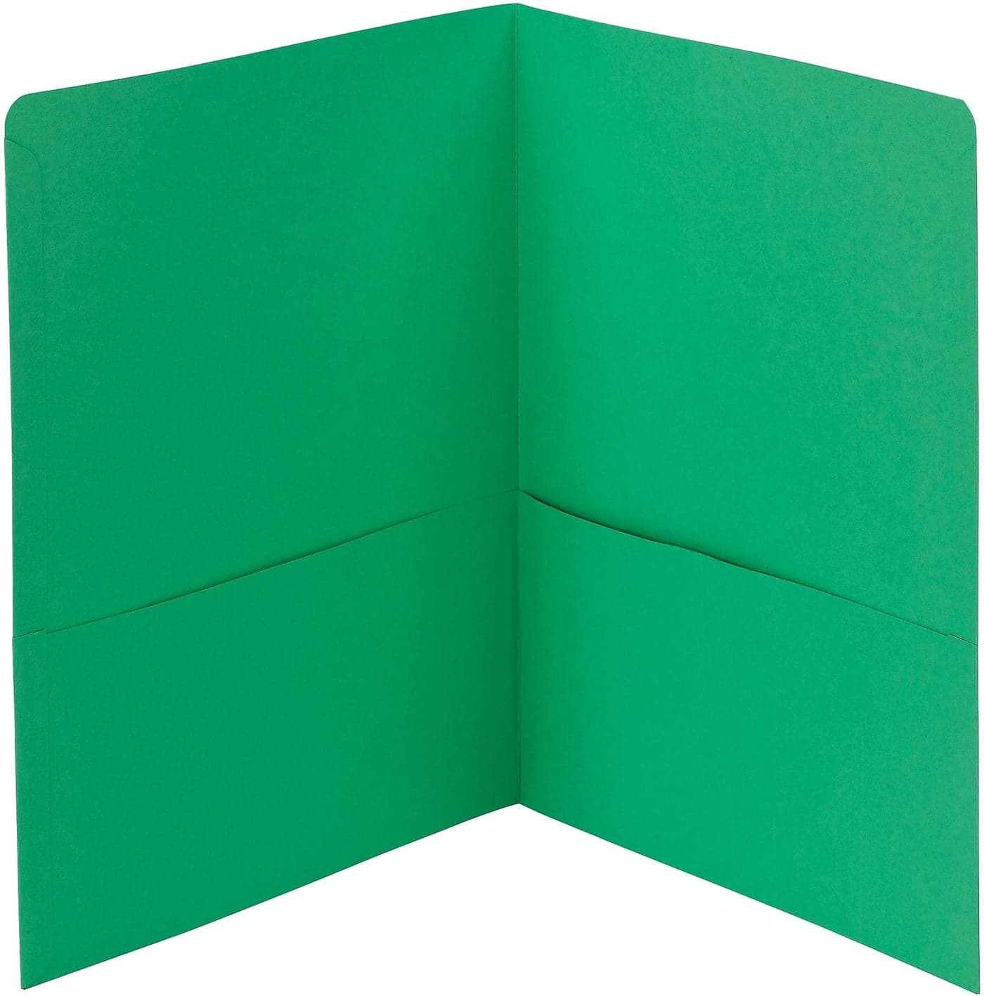 Smead TwoPocket Heavyweight Folder Letter Size Green 25 per Box 87855