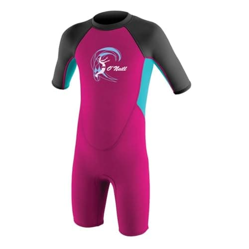 ONEILL Unisex Child Toddler Reactor2 2mm Back Zip SS Spring Wetsuits BerryLight AquaGraphite 4 US