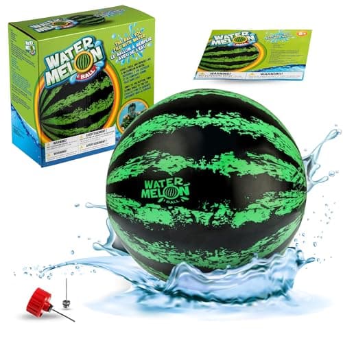 Watermelon Ball Cool Underwater Pool Toy for Teen Boys Girls Men Women Great Gifts for Swimming Diving Backyard Games Best for Birthday Presents Spring Vacation Summer Family Fun