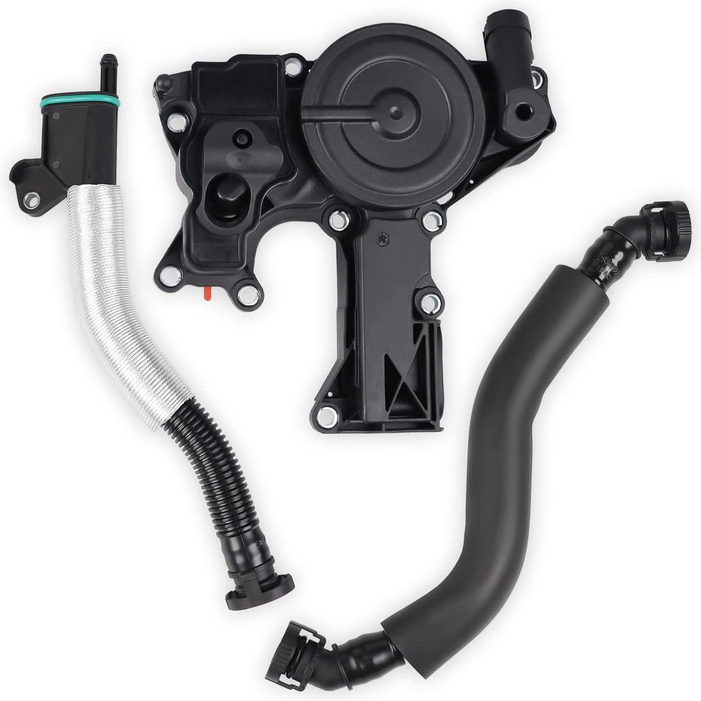 WATERWICH PCV Valve Engine Crankcase Vent Oil Separator Breather Hose Kit Compatible with Audi A3 A4 A5 Q5 TT VW Beetle CC Jetta Passat GTI Replacement for 06H103495 06H103495B