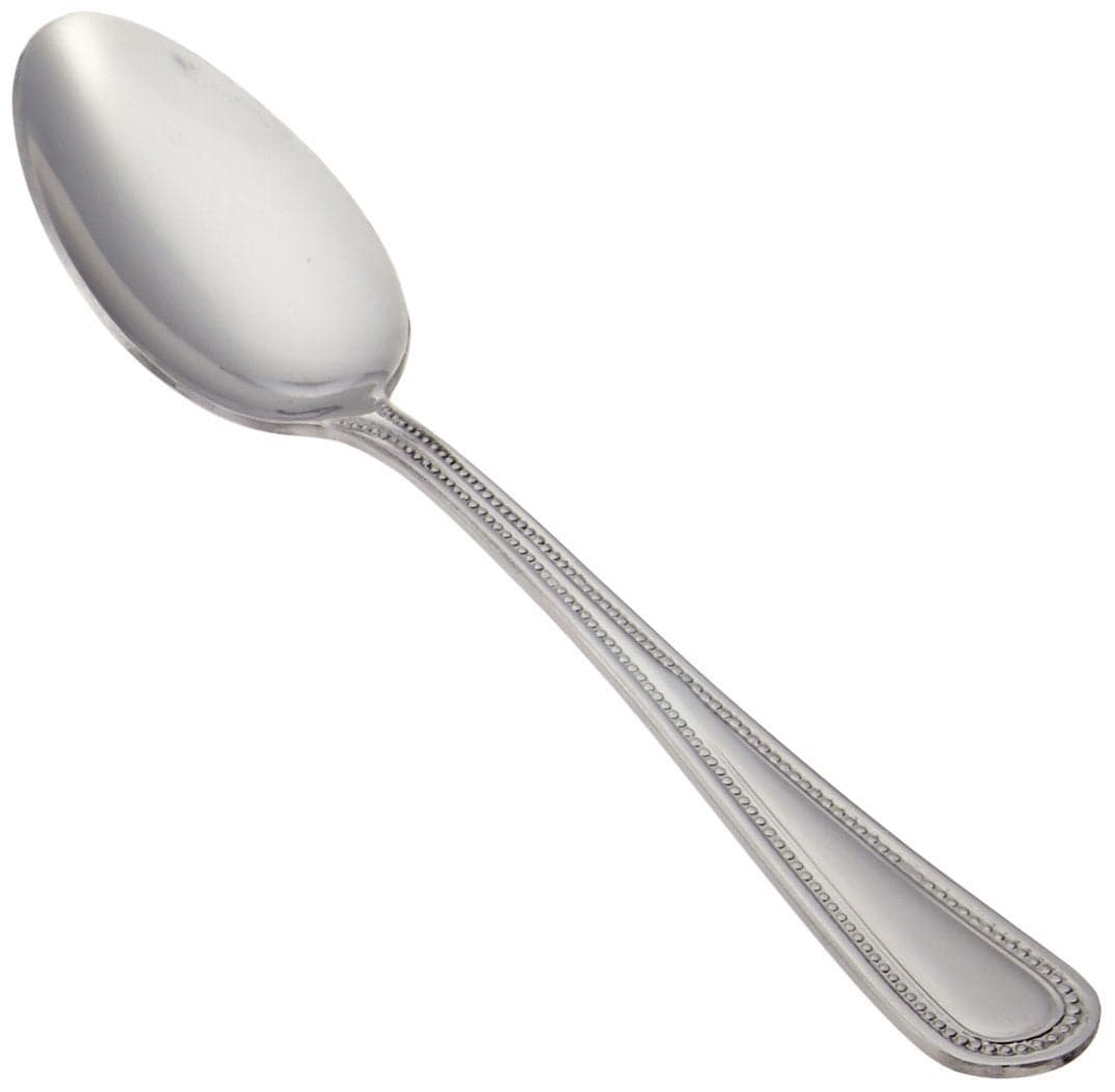 Winco 12Piece Dots Teaspoon Set 180 Stainless SteelSilver