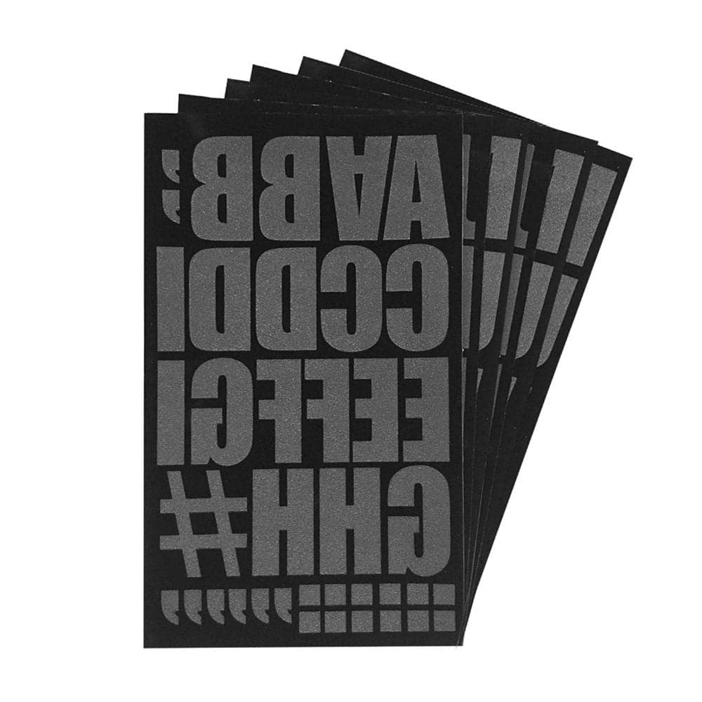 Magfok Iron on 2 Inch Letter Black Transfer 6 Sheets Black