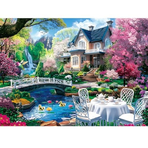 300 Piece Puzzles for AdultsBeautiful Nature Landscape Puzzle for Adults Kids SeniorsRecycled Cardboard Unique House Puzzle 300 PieceChallenging Family Game Great Gift for Family Friends205x15 in