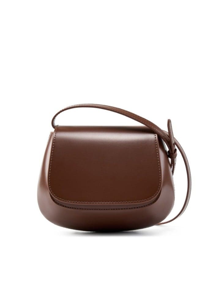 Chestnut shaped women's bag 2025 new high-end texture leather shoulder bag, niche popular fashion crossbody bag