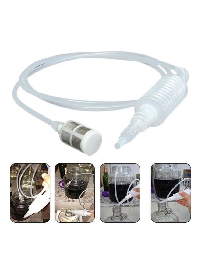 Manual Liquid Transfer Siphon Pump, Portable Wine and Beverage Dispenser