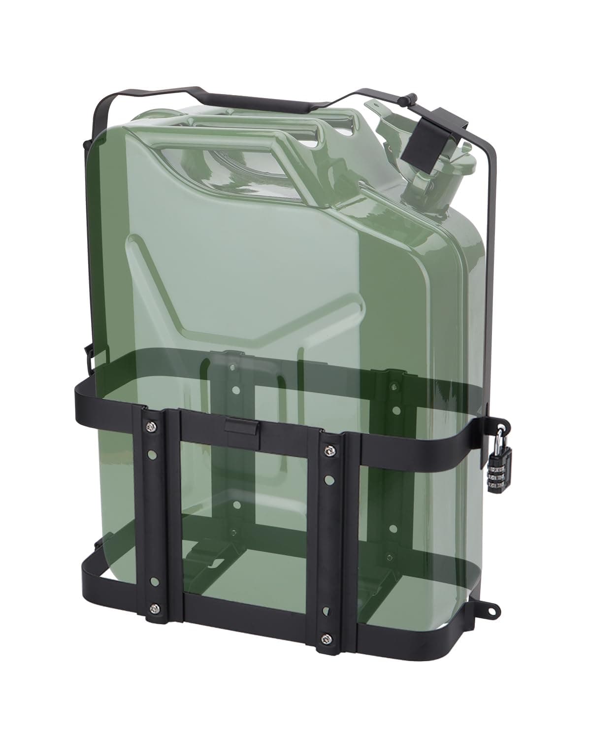 SPARKWHIZ Jerry Can Mount with Combination Lock Jerry Fuel Can Holder Heavy Duty for 5 Gallon 20L
