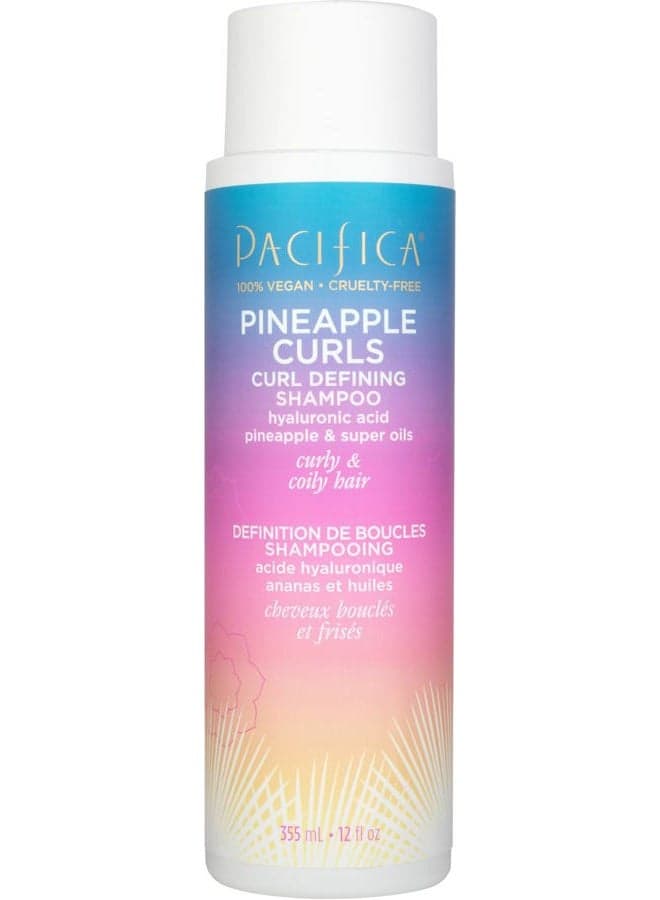 Beauty 12.0 Fl Oz Pineapple Curls Curl Enhancing Shampoo - Hydrating & Frizz Control with Argan Oil & Hyaluronic Acid, Vegan + Cruelty Free