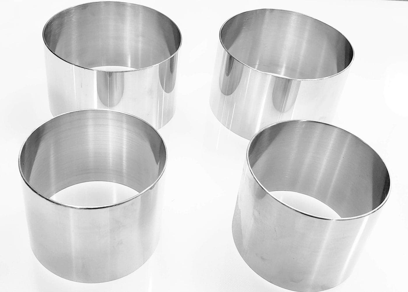 Plating Forms Stainless Steel Ring Mold Sets 4 Count 35 x 2 275 x 2