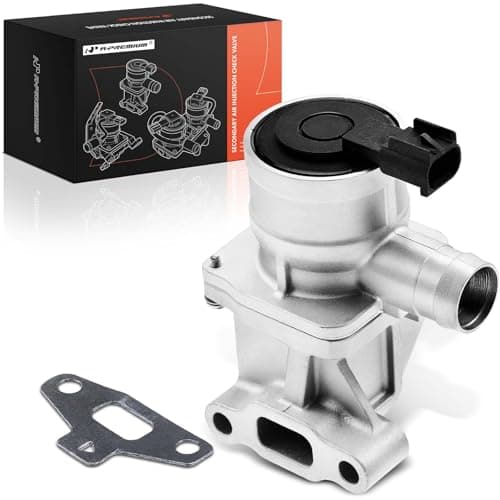APremium Secondary Air Injection Check Valve Air Pump Check Control Valve with Gasket Compatible with Chevrolet GMC Buick Oldsmobile Saab Models Trailblazer Envoy Rainier 42L L6 Petrol