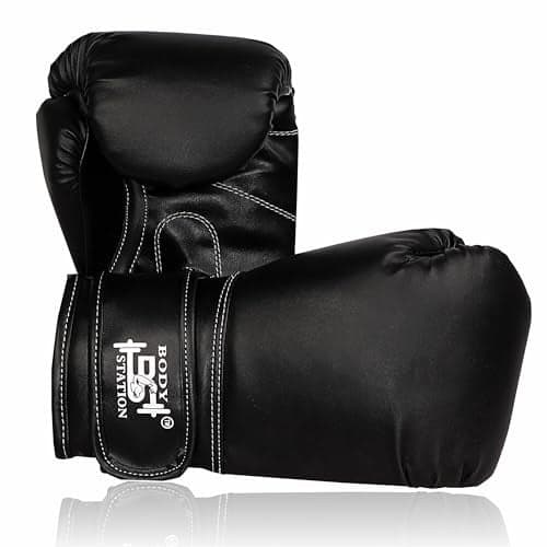 Bodystation Boxing Gloves – Training Gloves with Hook and Loop Velcro Closure for Long-Lasting Strength and Durability