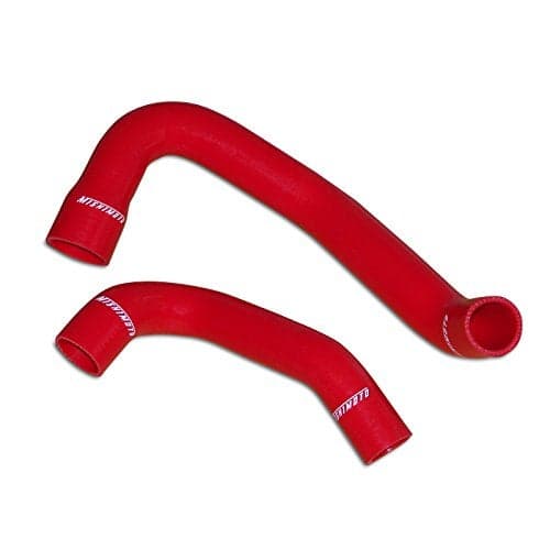 Mishimoto MMHOSE-WR6-97RD Silicone Water Hose Kit Compatible With Jeep Wrangler 6Cyl 1997-2006 Red