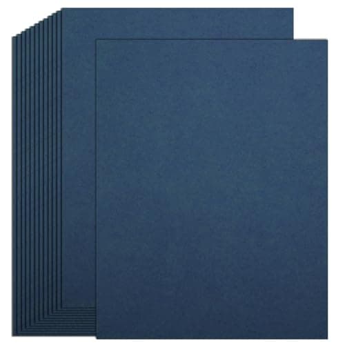 25 Sheets Navy Blue Cardstock Paper 300gsm110lb Heavyweight Cover Cardstock 85 x 11 Construction Blank Thick Paper