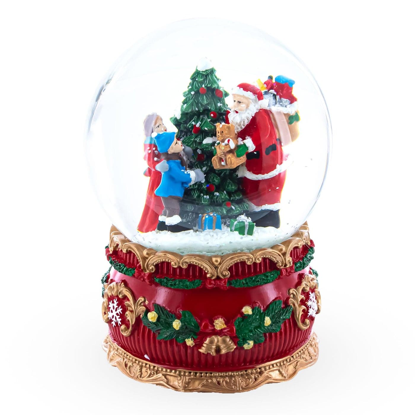 Santas Gift Giver Musical Snow Water Globe