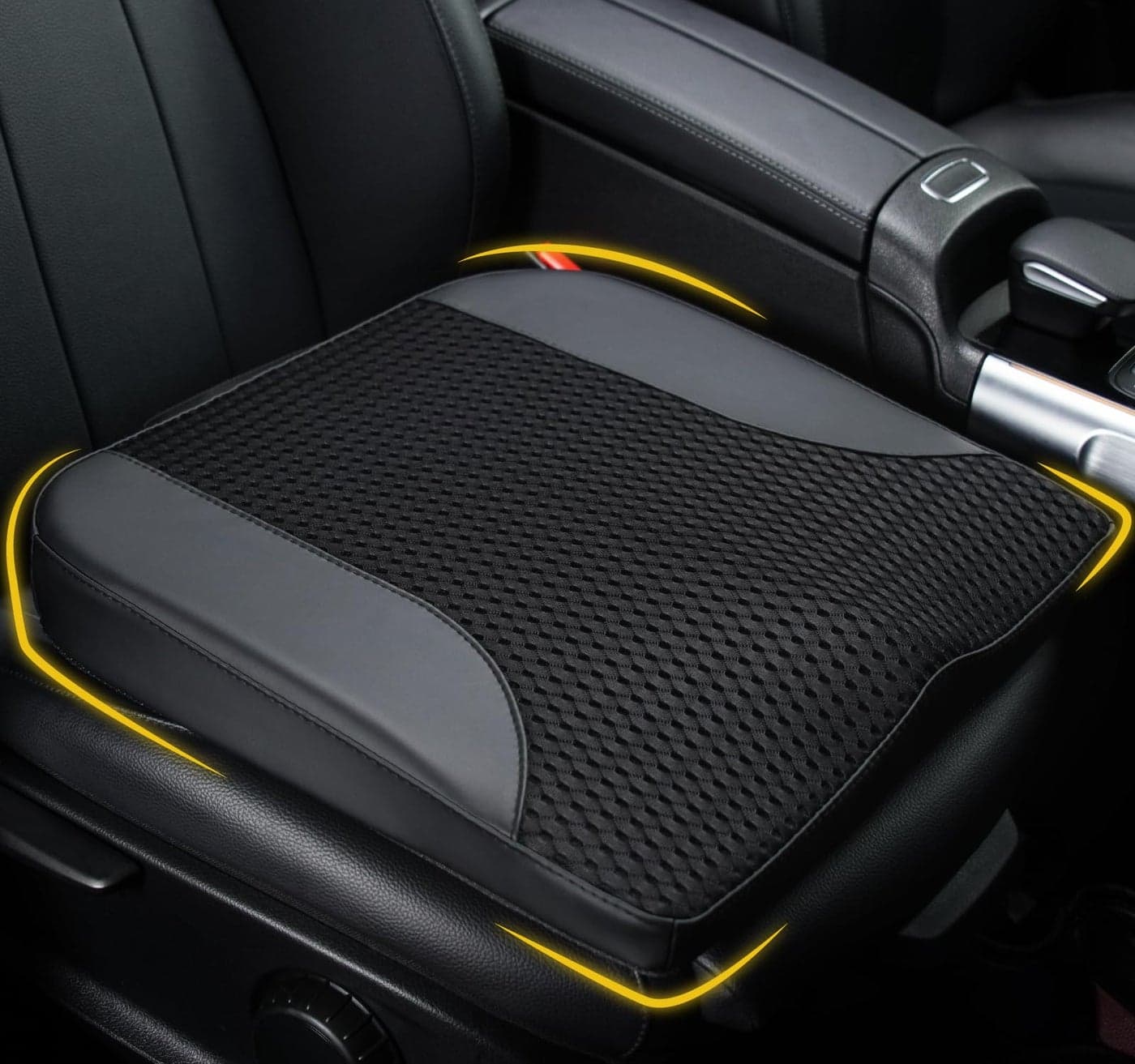 Lofty Aim Car Seat Cushion Comfortable Memory Foam Car Seat Cushion for Driving for SciaticaTailobone Pain Relief Seat Cushion for CarTruck Office Wheelchair Black
