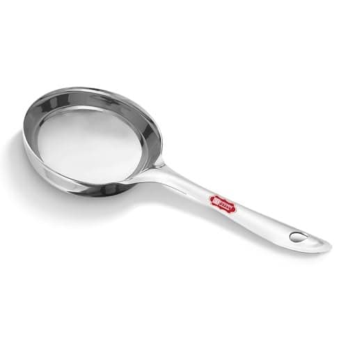 Kitchen Expert Stainless Steel Dosa Spoon | Dosa Batter Spatula | Flat Base Spatula for Dosa Pouring | 1 pc