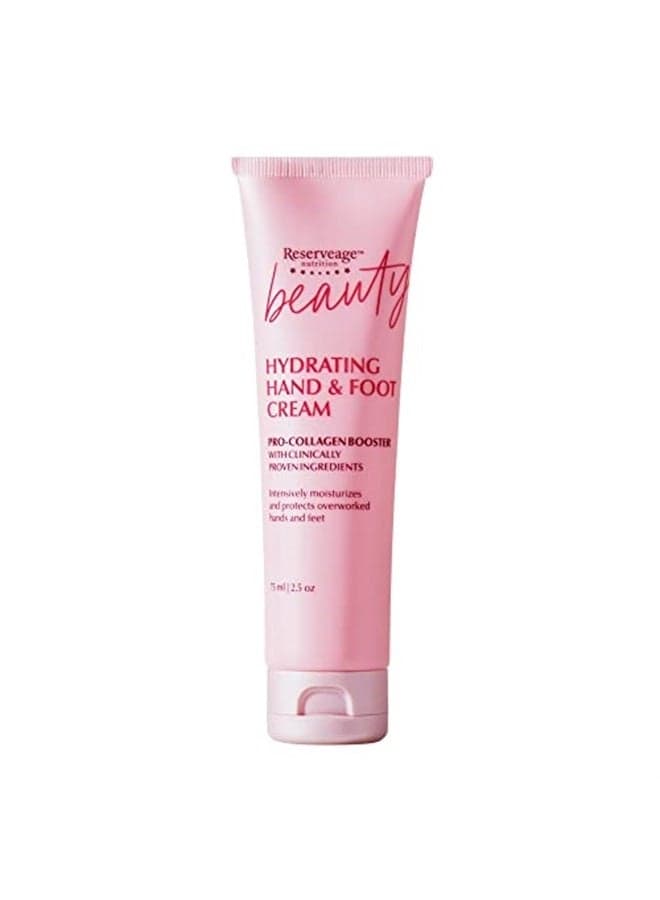 Reserveage Beauty, Hydrating Hand & Foot Cream with Pro-Collagen Booster and Micro-Encapsulated Copper Peptides, Moisturizes, Rehydrates and Protects with Measurable Results, 2.5 oz