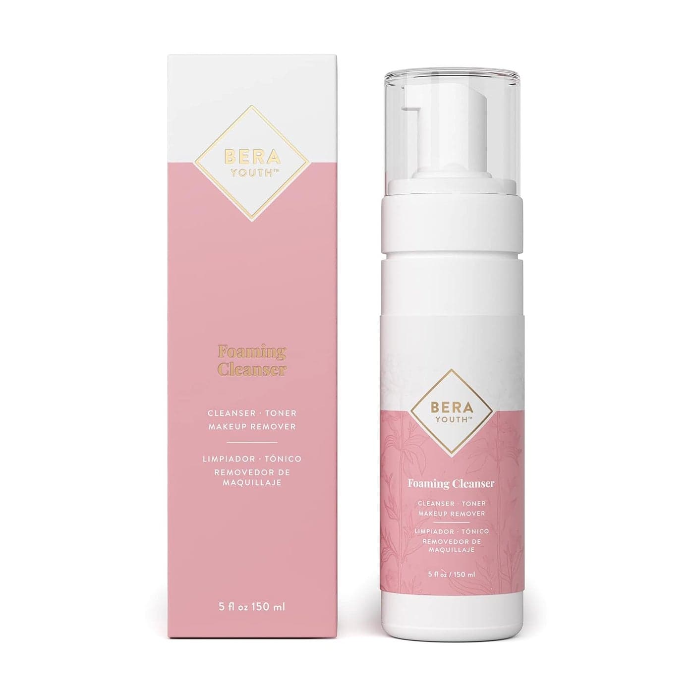 Foaming Facial Cleanser Makeup Remover Deep Cleanser Skin Toner Botanical Blend 100 Natural Ingredients Cruelty Free by LEudine