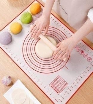 SANGOZ Large Silicone Pastry Mat Non Stick Rolling Dough with MeasurementsNon SlipReusable Large Silicone Baking Mat for Housewife 40X60