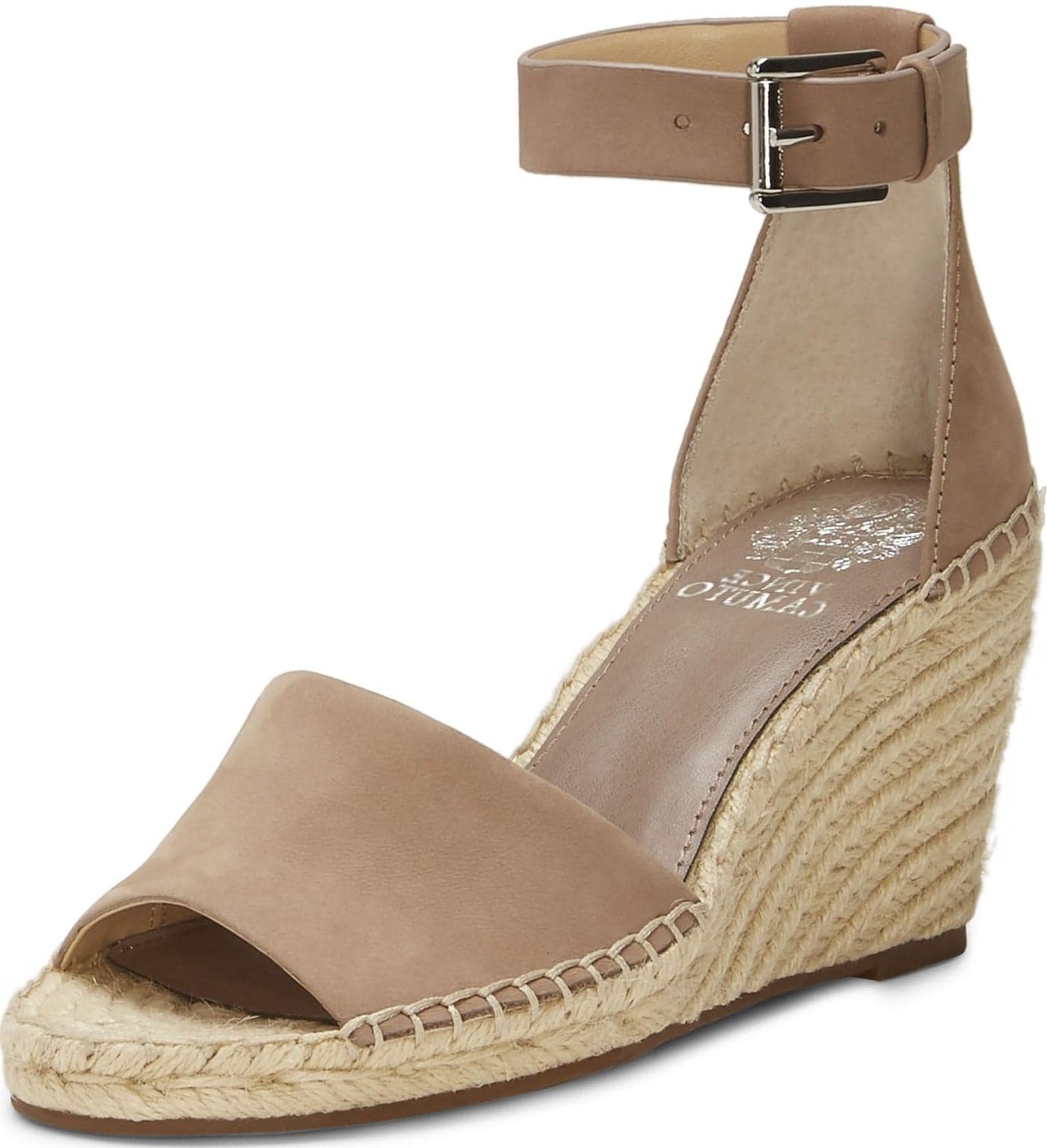 Vince Camuto womens Leera Espadrille Wedge Sandal, Dusty Mink, 7 US