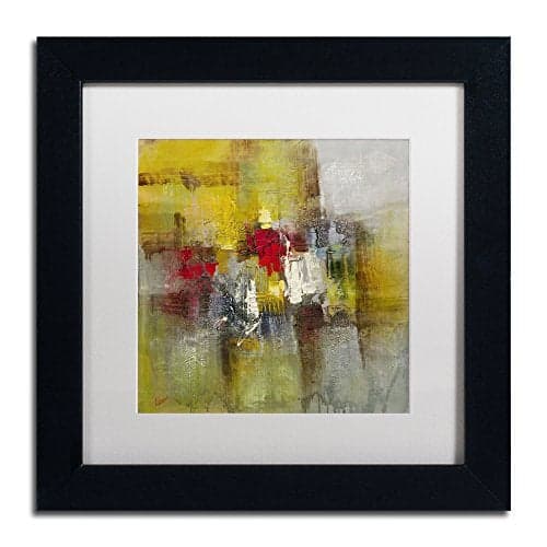 Trademark Fine Art Cherish Framed Art by Ricardo Tapia, 11 by 11-Inch, White Matte with Black Frame