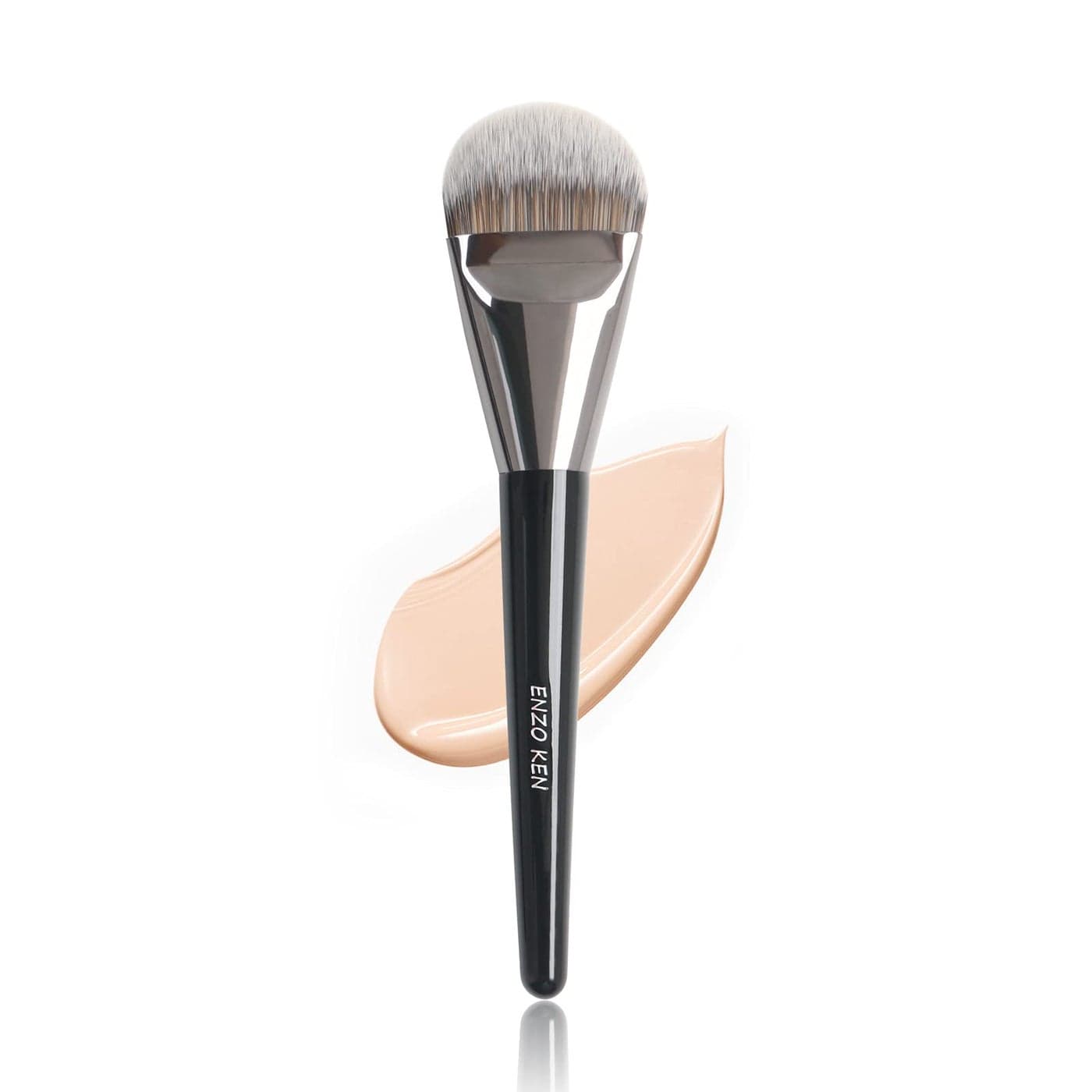 ENZO KEN Flat Foundation Brush for Liquid Makeup Liquid Foundation Brush Flat Makeup Brush for Foundation Make up Brushes Makeup Foundation Brushes 820 Black