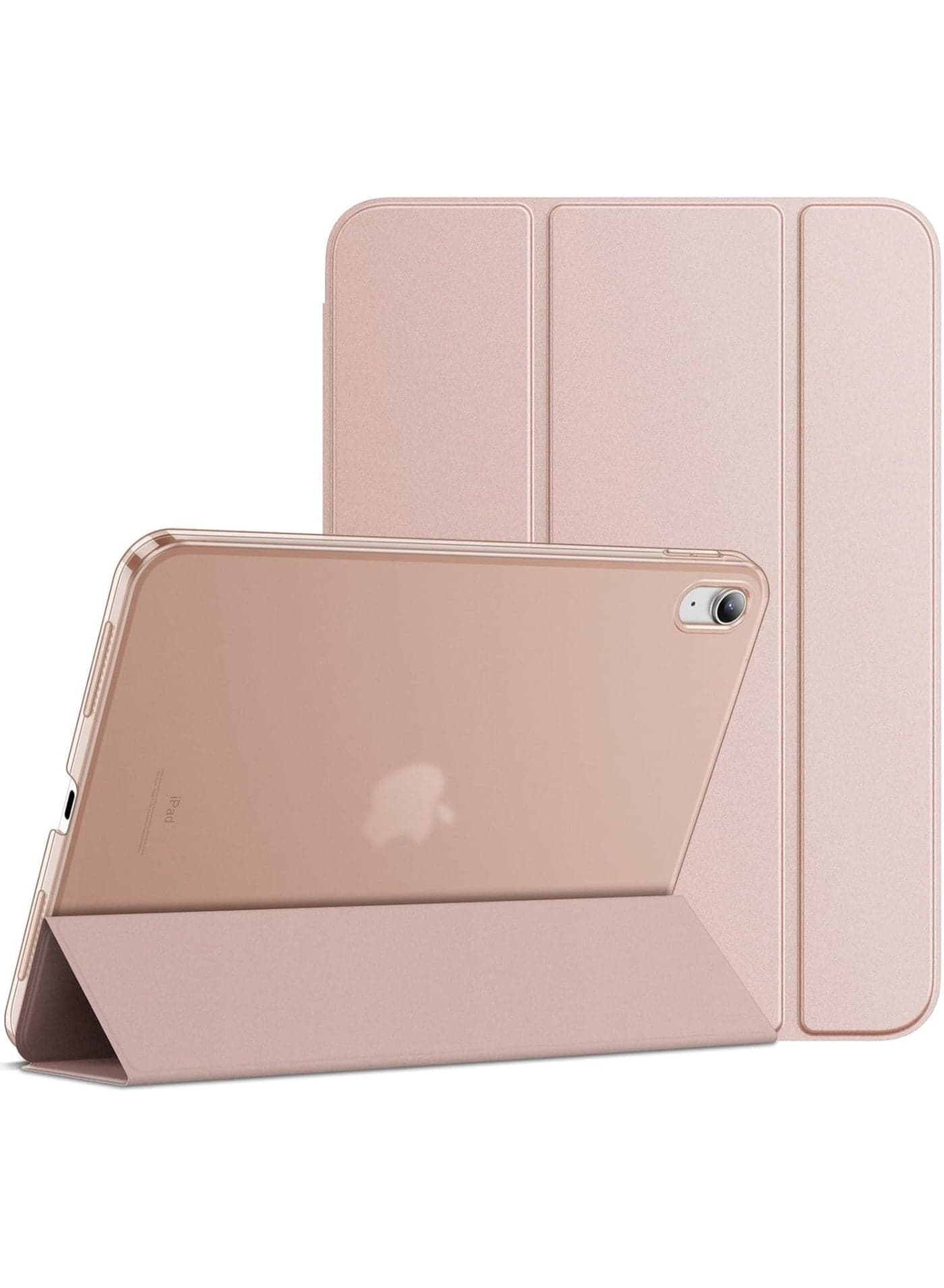 Case for iPad (A16) 11th/10th Generation (2025/2022), Slim Stand Hard Back Shell Cover (Rose Gold)