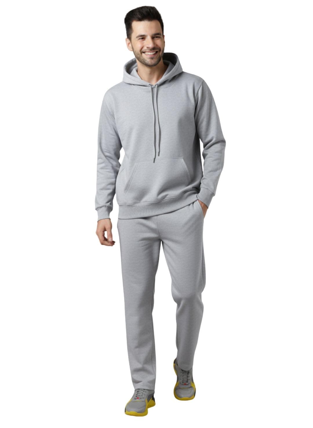 Mack Jonney Solid Track Suit for men | Co-ord Set | Warm Fleece Tracksuit Set | Full Sleeve Hoodie-M4925