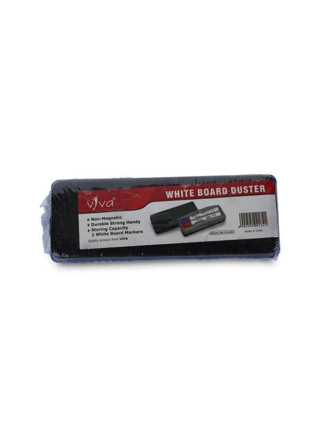 Viva White Board Duster Non Magnetic White Board Eraser Storing Capacity 2 White Board Markers (Markers not Included)