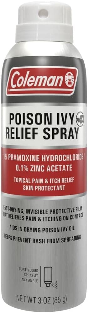 Coleman Poison Ivy Relief Spray Continuous Spray for Topical Itch Relief 3oz
