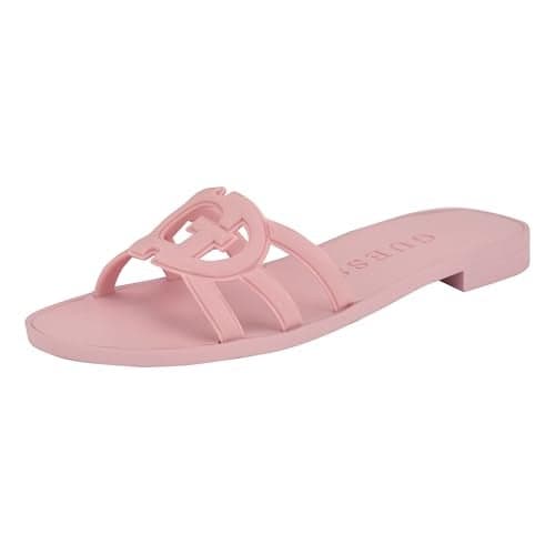 Guess Women's Elyho Sandal, Medium Pink 660, 7
