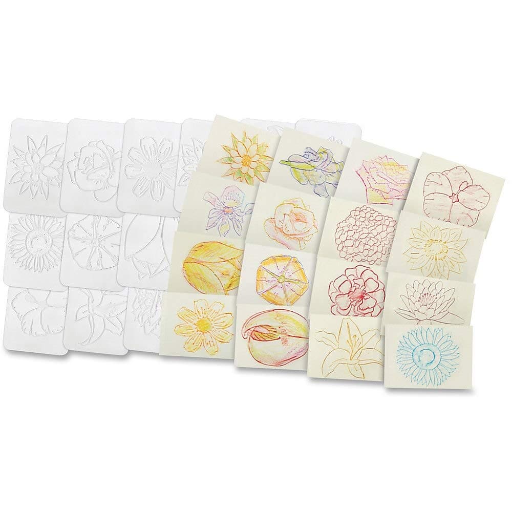 Roylco Flower Rubbing Plates