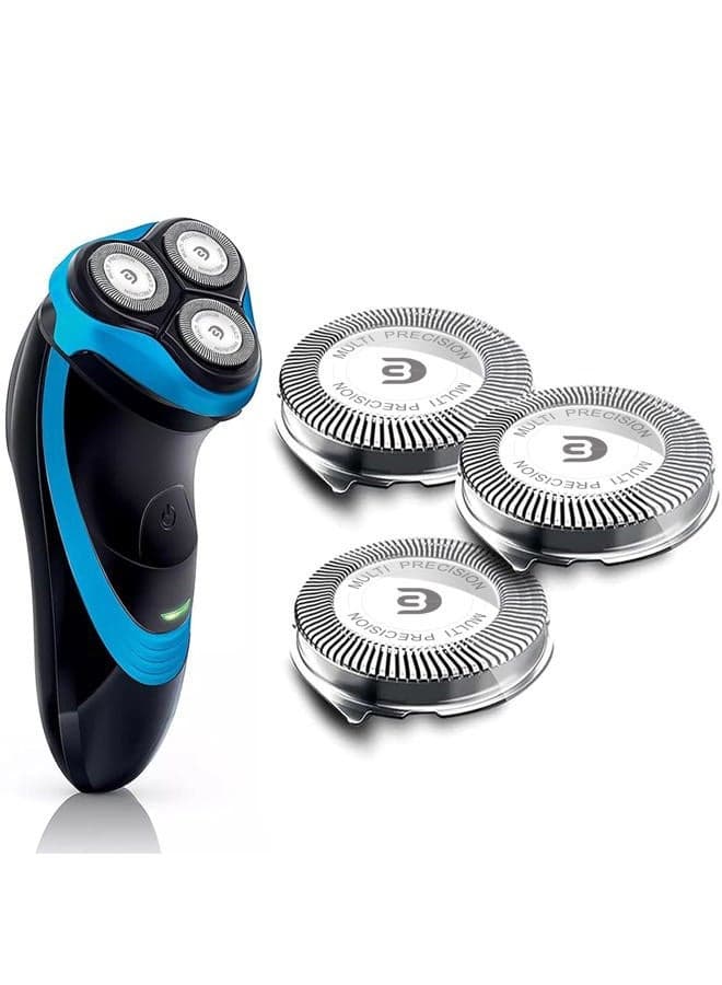 SH30 Replacement Heads Compatible with Philips Norelco 3000, 2000, 1000 Series Shavers and S738 Click and Style, Razor Blades for S1560 Shaver