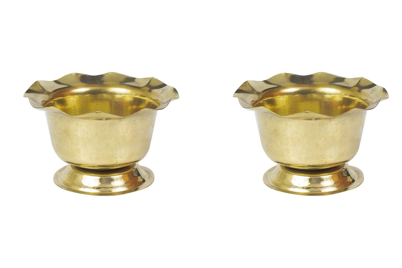 Spillbox Brass Chandhan | Kumkum | Turmeric | Sandal | Haldi | Bowl | Pooja | Puja | Holder | Roli | Stand | Multipurpose for Temple Home -Big- (2)