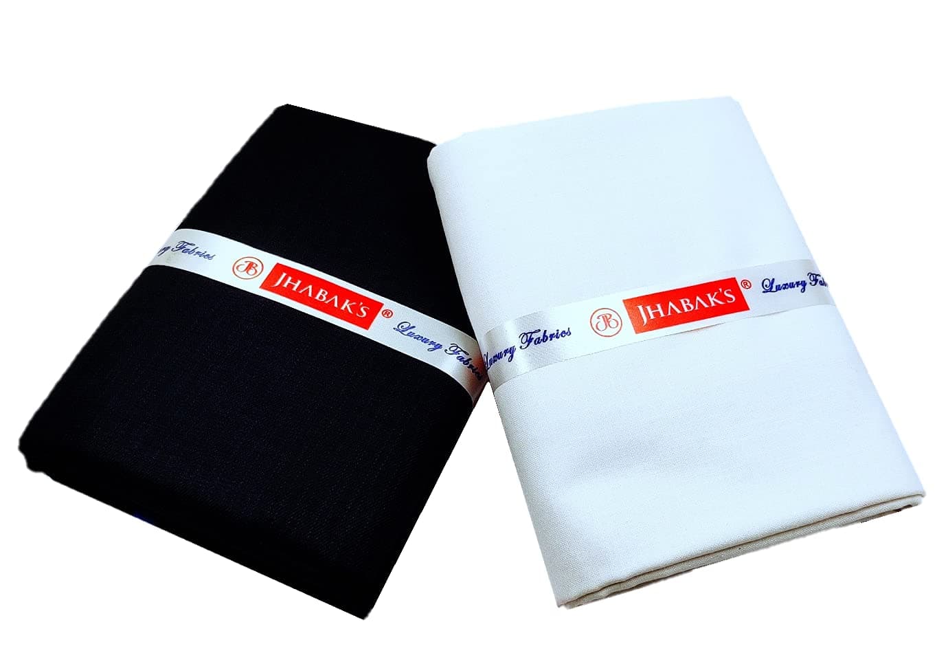 JHABAK'S Untitched Shirt and Trouser Fabric - Cotton Blend Material - 2.25m Shirt Cloth - 1.20m Pant Piece (White)