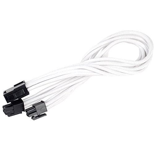 Silverstone Tek Sleeved Extension Power Supply Cable with 1 x 8-Pin to EPS12V 8-Pin Connector (PP07-EPS8W)