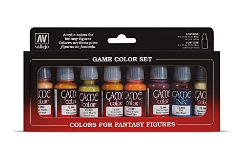 Vallejo Skin Tones Paint Set 8 Color Paint