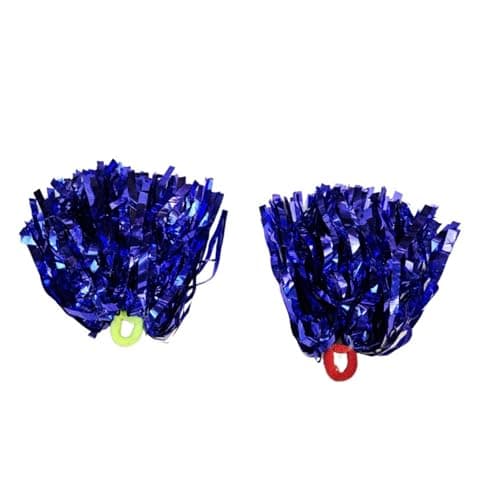 Kaku Fancy Dresses Cheerleading Pompom Use for Kids Dance Party/Sports Day - Blue - Pack of 2 Pairs