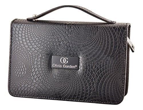 Olivia Garden Shear Case with SilkCutPRO Shears - Hair Tool Organizer for Combs, Scissors, Barber Supplies - Holds 9 Shears - Professional Hairstylist Travel Bag - 9 Shears #EMPTY