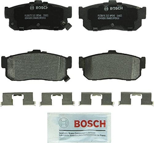 BOSCH BP540 QuietCast Premium SemiMetallic Disc Brake Pad Set Compatible with Select Infiniti G20 I30 Nissan Altima Altra EV Maxima Sentra REAR