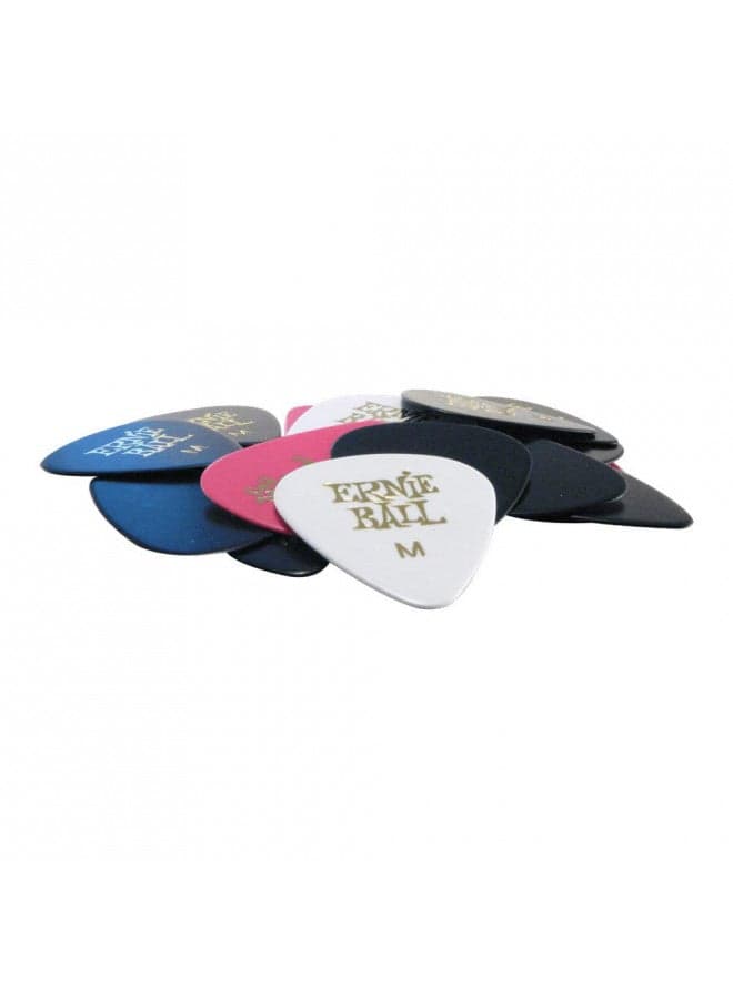 Ernie Ball Guitar Picks, Medium, Assorted Colors, 24-pack (P09172)