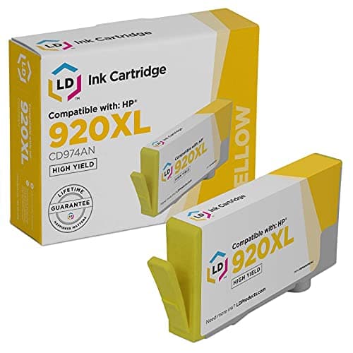 LD Compatible Ink Cartridge Replacement for HP 920XL CD974AN High Yield (Yellow) Compatible with HP OfficeJet 6500-All-in-One, HP OfficeJet 6000 7000 6500A 7500A 6500A 7500A