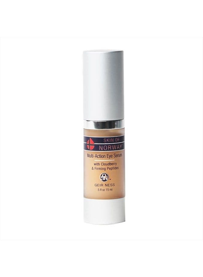 Skin of Norway Multi-Action Eye Serum - Cloudberry & Firming Peptides - Illuminate Dark Circles- For Tired and Puffy Eyes