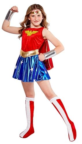 DC Comics Wonder Woman Costume for Kids by Rubies Girls Small
