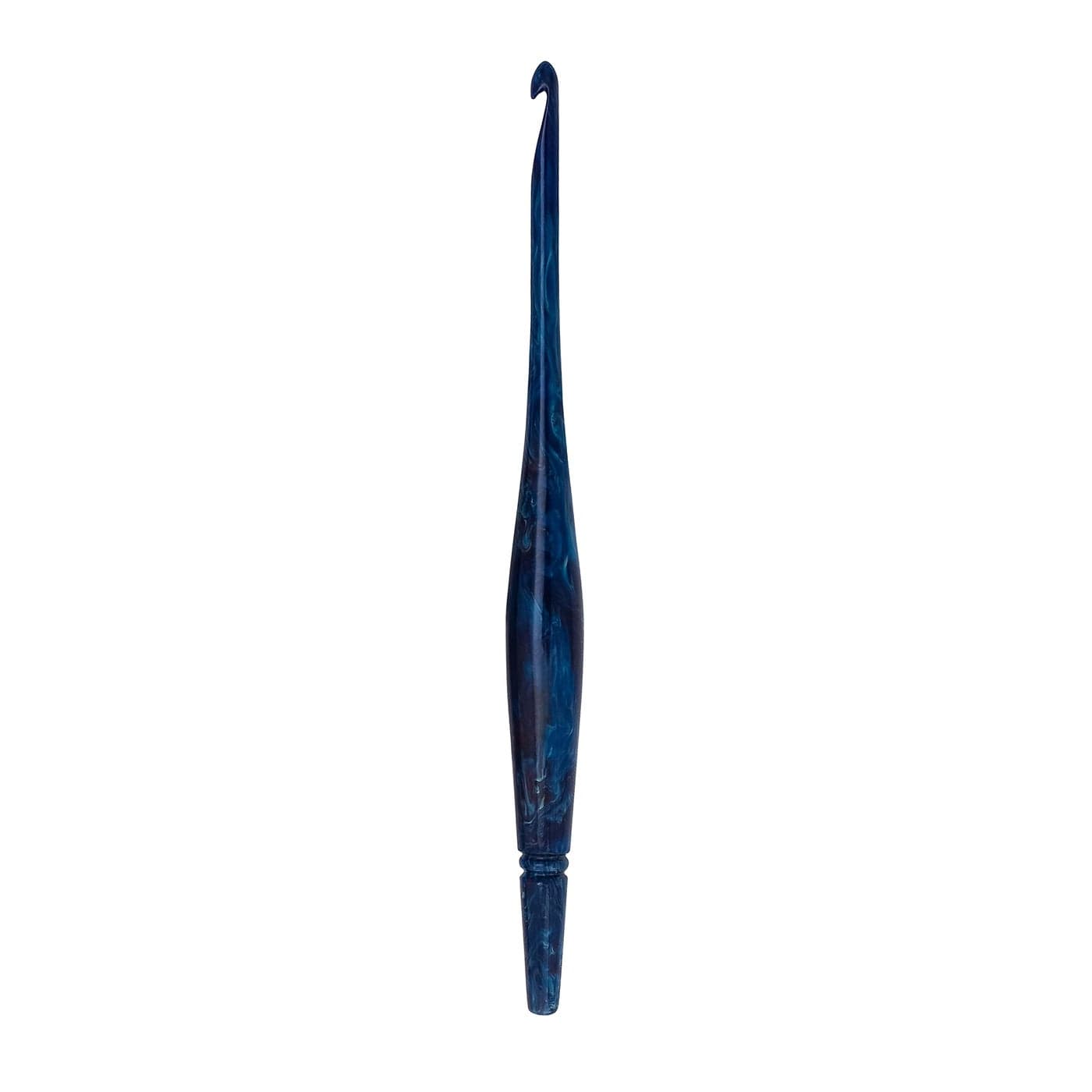 Ommi Ergonomic Handle Crochet Hooks Handcrafted 7 Crochet Hook Knitting Needle Craft Yarn Weave Best Gift Blue 7 mm