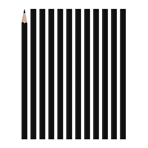 Carmel Universal Marking Pencil Pack of 12, Water-soluble Glass and Film Marking Pencil, Wood encased grease pencil with a thick greasy waxy lead (Black)